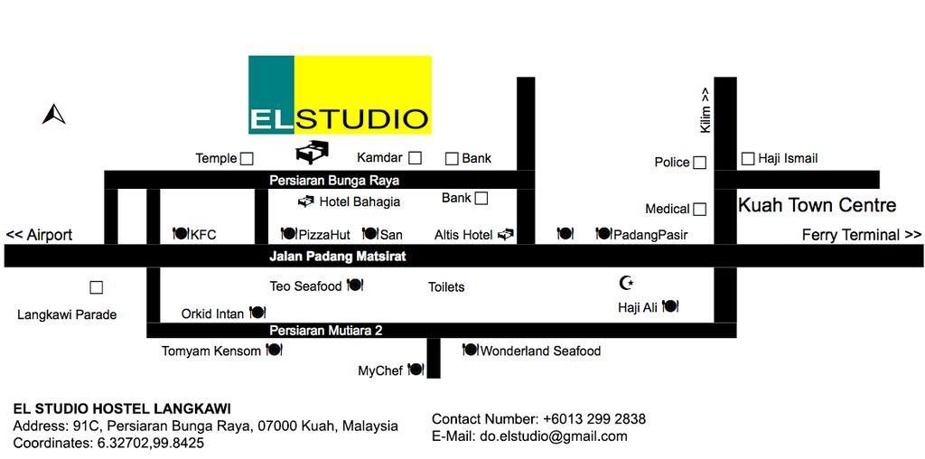 El Studio Hostel Langkawi Kuah Exterior foto